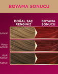 Palette Deluxe Yakut Kızılı Hair Dye - Long-Lasting Rich Ruby Red Hair Color - view 6