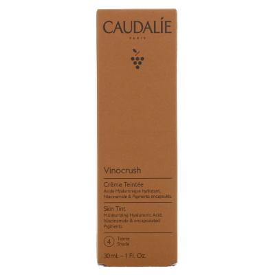 caudalie vinocrush skin tint 4 product image, 30 ml caudalie vinocrush skin tint packaging Caudalie Vinocrush Skin Tint 4 - 30 ml Caudalie Vinocrush Skin Tint 4 | 30 ml caudalie, skin-tint, cc-cream, makeup, beauty, hydration, women, skincare, natural-finish, ai-generated