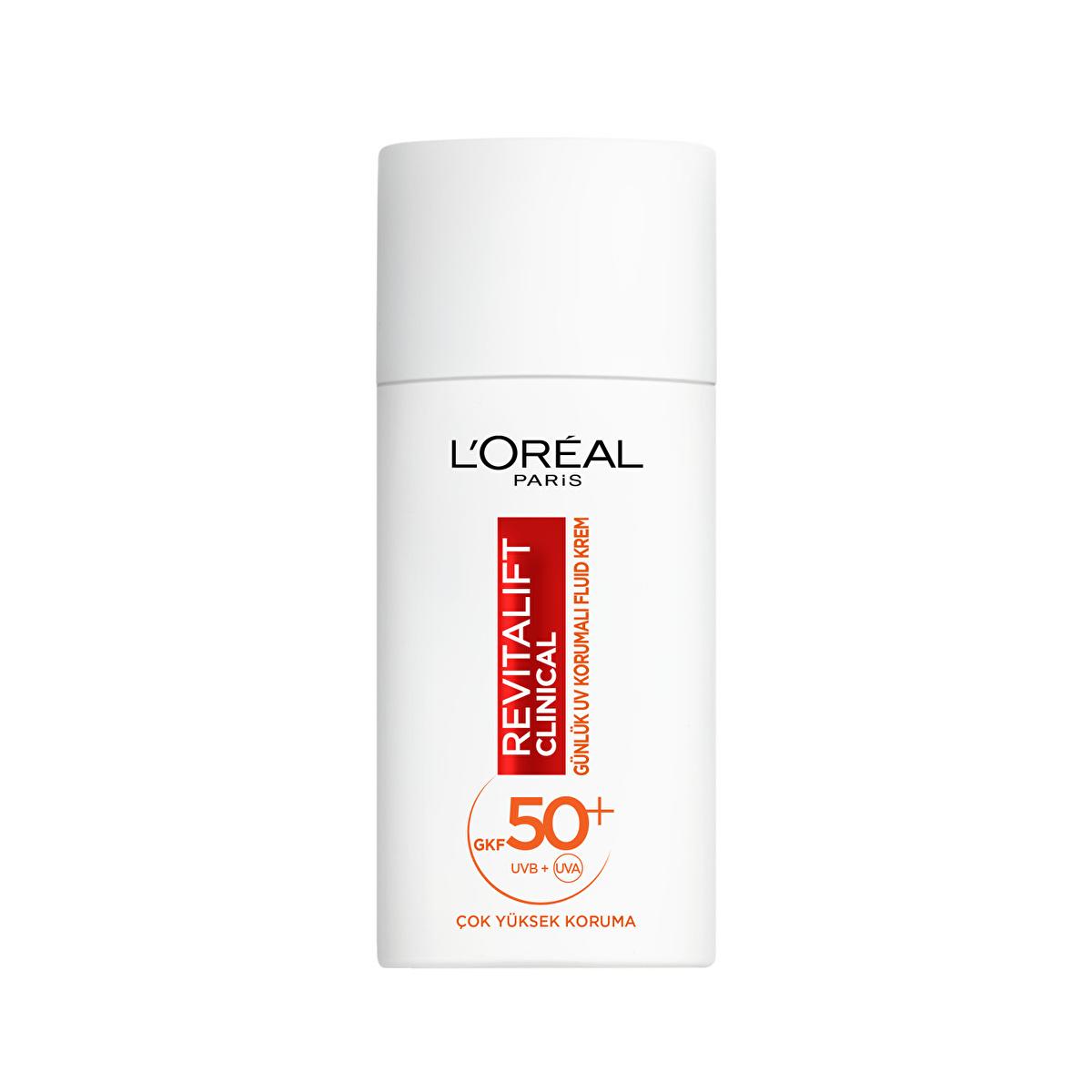 loreal paris revitalift spf 50 sunscreen, daily face sunscreen with vitamin c, moisturizing sunscreen for all skin types Loreal Paris Revitalift Clinical SPF 50+ Daily Face Sunscreen | 1.7 fl oz Loreal Paris Revitalift SPF 50+ | Daily Sunscreen loreal-paris, revitalift, spf-50, daily-sunscreen, anti-aging, moisturizing-sunscreen, skin-care, women-skin-care, water-resistant, ai-generated