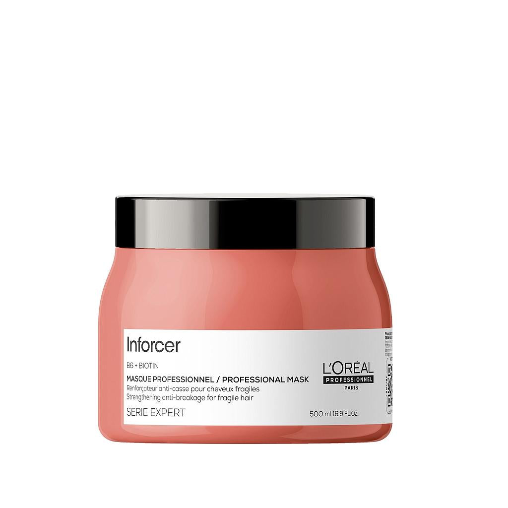 L'Oreal Professionnel Paris Serie Expert Inforcer Hair Strengthening Mask 500ml - Anti-Breakage Hair Mask for Damaged Hair L'Oreal Professionnel Paris Hair Strengthening Mask L'Oreal Professionnel Paris, Serie Expert Inforcer, Hair Strengthening Mask, Anti-Breakage Hair Mask, Professional Hair Care, Hair Repair, Damaged Hair, Fragile Hair, Hair Strength, Salon-Grade Hair Care, Hair Care Products