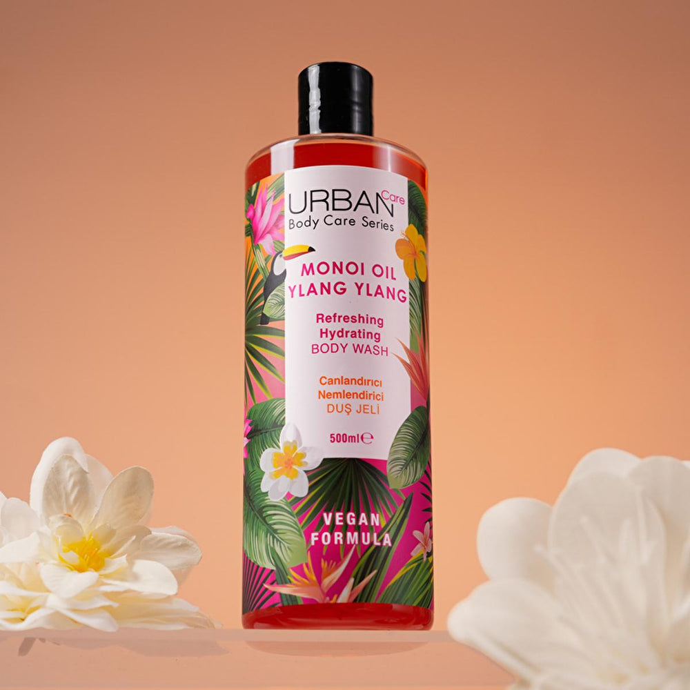 Urban Care Monoi Oil & Ylang Ylang Moisturizing Shower Gel - Vegan, Paraben-Free, 16.91 fl oz - view 3