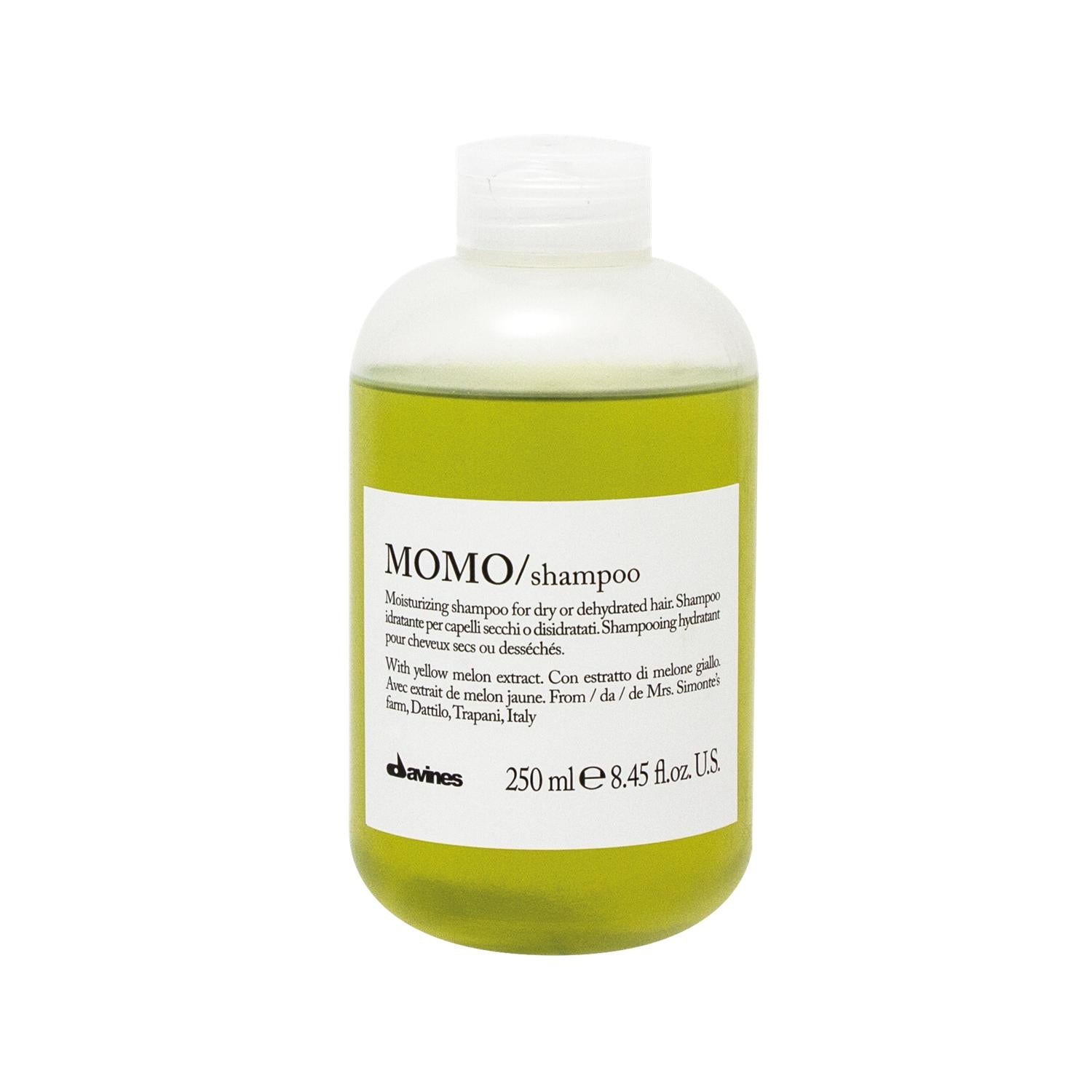 Davines Momo Moisturizing Shampoo - Hydrating Hair Care for Dry, Damaged Hair - 250ml Davines Momo Moisturizing Shampoo for Dry Hair Moisturizing Shampoo, Davines Momo Shampoo, Hydrating Hair Care, Protective Shampoo, 250 ml Shampoo, Hair Care, Moisturizing Hair Products, Davines Hair Care, Dry Hair Solution, Damaged Hair Repair