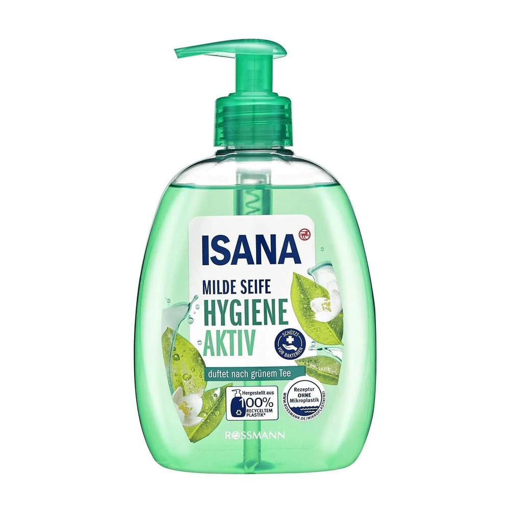 Isana Green Tea Hygiene Active Liquid Hand Soap 500 ml