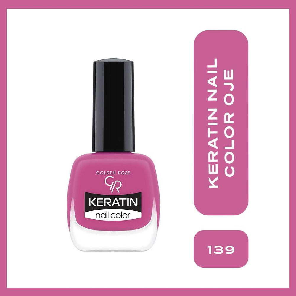 Golden Rose Keratin Nail Color Polish No. 139 - 10.5ml