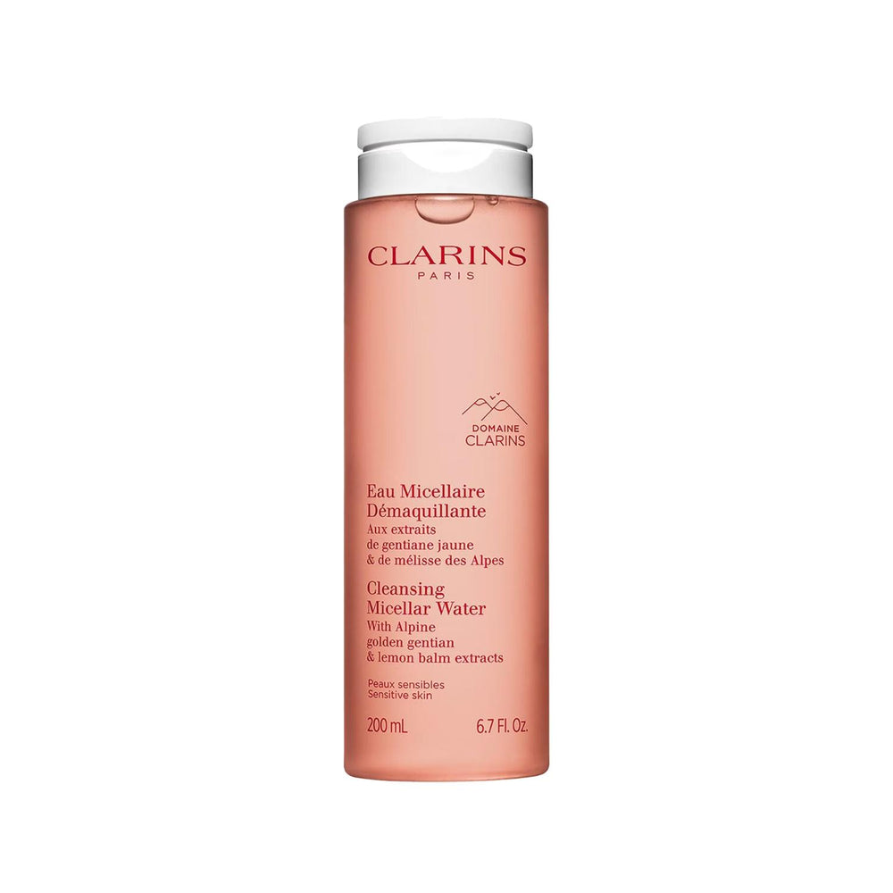 Clarins Gentle Micellar Water: Effectively Removes Makeup & Impurities, Perfect for Sensitive Skin - Cleansing Water, 6.76 fl oz Clarins Micellar Water: Gentle Makeup Remover for Sensitive Skin Micellar water, Cleansing water, Makeup remover, Gentle cleanser, Sensitive skin cleanser, Clarins micellar water, Facial Cleanser, Makeup removal water, Makeup removal, Clarins, Cleanser, Skin care, Face, Eyes, Lips, Non-irritating, Hydrating, Travel-friendly, Quick cleanse, Easy cleanse, Makeup, Impurities, dirt re