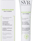 SVR Sebiaclear Mat Pores: Oil Control Matte Moisturizing Cream | Pore Minimizing, Anti-Shine Salicylic Acid & Niacinamide Cream for Oily Skin SVR Sebiaclear Matte Cream: Oil Control & Pore Minimizing SVR Sebiaclear Mat Pores, Matte Moisturizing Cream, Oily Skin Cream, Pore Minimizing Cream, Anti-Shine Cream, Salicylic Acid Cream, Niacinamide Moisturizer, Sebum Control Cream, Mattifying Skincare, Face Moisturizer for Oily Skin, oily skin, matte finish, pore minimizer, salicylic acid, niacinamide, hydration, 
