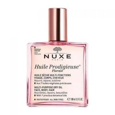 Nuxe Huile Prodigieuse Floral: Luxurious Dry Body Oil with 7 Botanical Oils - Moisturizing, Antioxidant &amp; Floral Scented - 100ml Nuxe Huile Prodigieuse Floral: Dry Oil for Radiant Skin &amp; Hair Nuxe Huile Prodigieuse Floral, dry body oil, floral body oil, natural skincare, botanical oil blend, moisturizing body oil, hair and skin oil, anti-oxidant body oil, Nuxe, body oil, floral oil, skincare, face oil, hair oil, moisturizer, antioxidant, botanical, natural, clean beauty, fragrance, rose oil, jasmine oil, dr