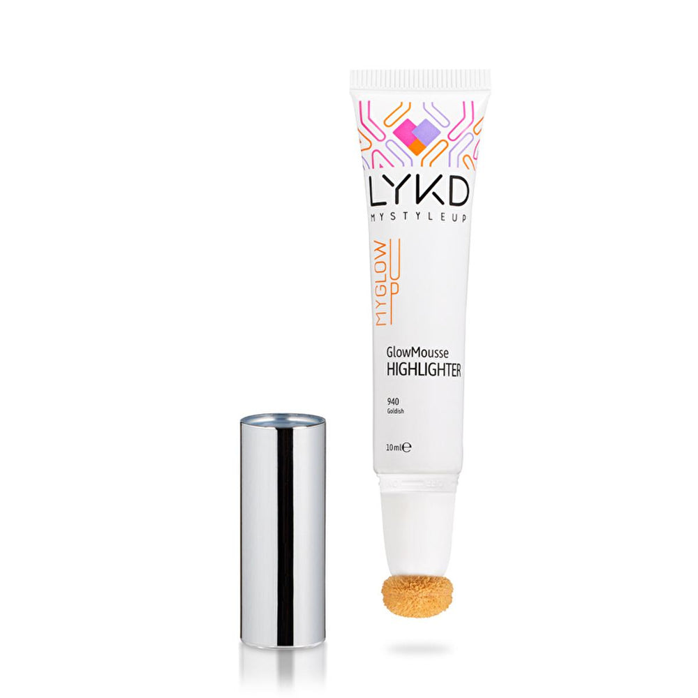 LYKD Mousse Highlighter Goldish - Natural Glow Makeup for All Skin Tones - Highlighter