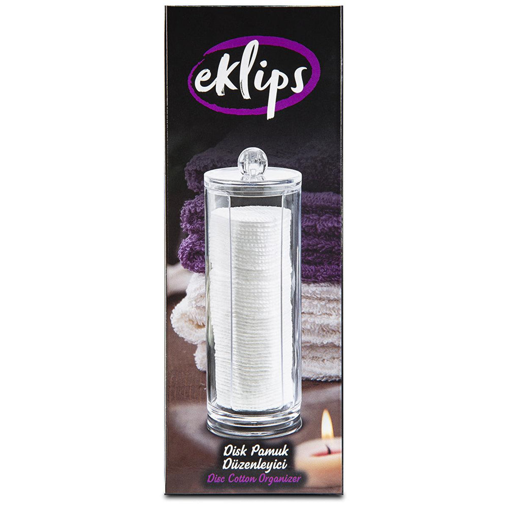 Eklips Cotton Pad Organizer - Hygienic Makeup Storage & Beauty Organizer - Beauty Accessories