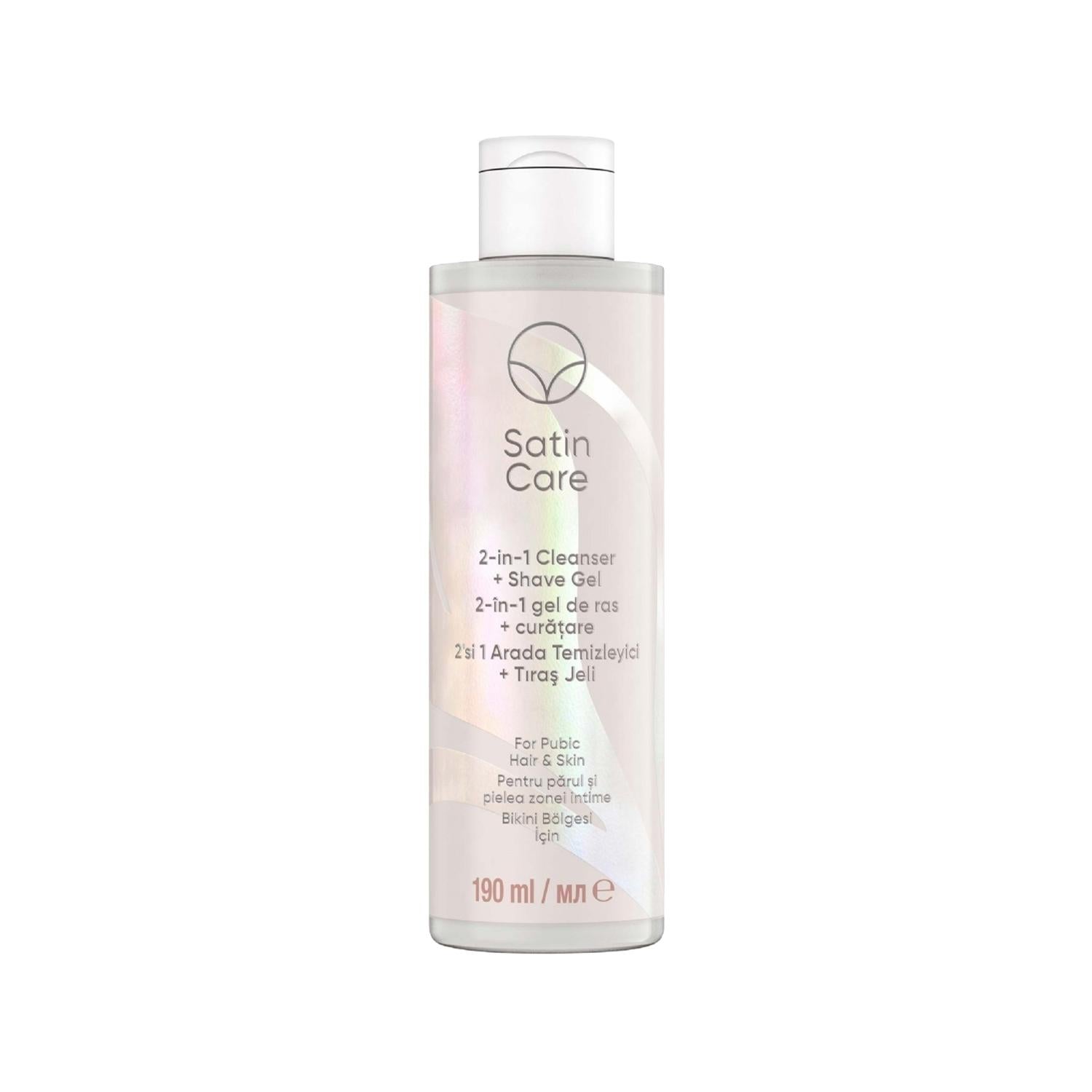 Gillette Venus Satin Care Shaving Gel &amp; Cleaner for Bikini Area - 6.43 fl oz, Gentle Care for Sensitive Skin Gillette Venus Satin Care Shaving Gel &amp; Cleaner - 6.43 fl oz Gillette Venus, Satin Care, Shaving Gel, Bikini Area Care, Shaving and Cleaning, Sensitive Skin Care, Women&#39;s Grooming, Shaving Essentials, Gentle Shaving, 2-in-1 Shaving Products
