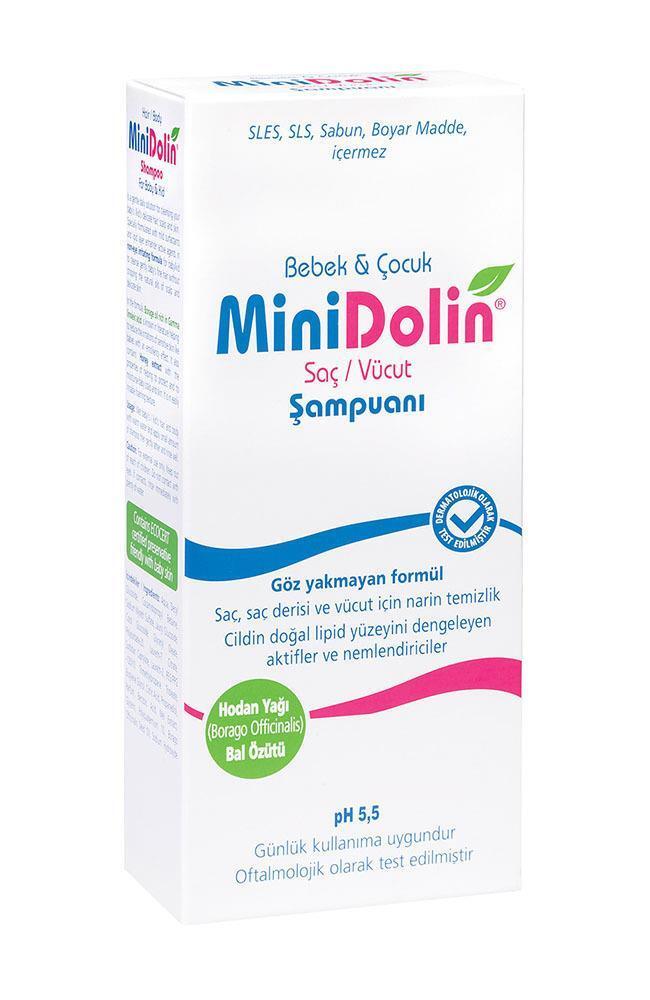 Minidolin Gentle Baby Shampoo & Body Wash - 8.45 fl oz, SLS & Paraben-Free, pH Balanced for Sensitive Skin Minidolin Baby Shampoo - Gentle & SLS-Free Baby shampoo, Gentle cleansing for babies, SLS and paraben-free baby products, Natural baby care products, pH balanced baby shampoo, Baby body wash, Hypoallergenic baby products, Gentle baby care, Sensitive skin baby products, Baby bath products