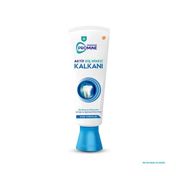 Sensodyne Toothpaste Promine Active Enamel Shield for Sensitive Teeth, 2.54 fl oz - Strengthens Weakened Tooth Enamel, Mint Flavor Sensodyne Promine Toothpaste for Sensitive Teeth - 2.54 fl oz toothpaste for sensitive teeth, sensitive toothpaste, enamel strengthening toothpaste, desensitizing toothpaste, oral care with mint flavor, daily oral care, sensitive teeth solution, enamel protection, fresh mint toothpaste, oral hygiene, Sensodyne, Promine Active Enamel Shield