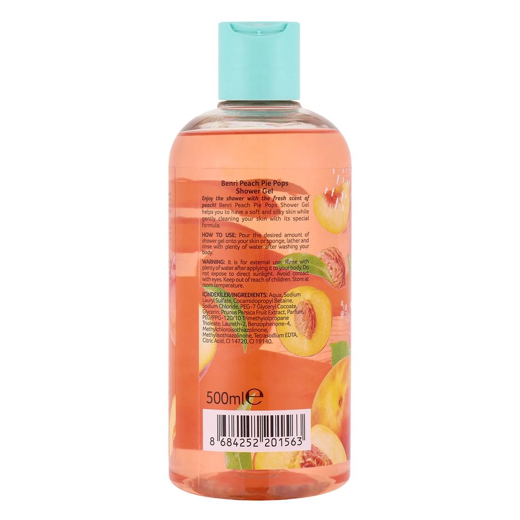 Benri Peach Pie Pops Shower Gel Sweet Scented 500 ml