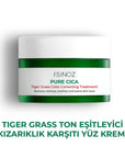 Sinoz Pure Cica Tiger Grass Facial Cream - Redness Relief, Tone Correction, Sensitive Skin Soothing, and Barrier Repair - Centella Asiatica Sinoz Cica Cream: Redness Relief & Skin Tone Correction Cica cream, Tiger grass cream, Redness relief cream, Skin tone correcting cream, Sensitive skin cream, Centella Asiatica cream, Soothing face cream, Anti-redness face cream, Facial redness treatment, Barrier repair cream, Facial Cream, Skin care, redness relief, skin tone correction, sensitive skin, Centella Asiati