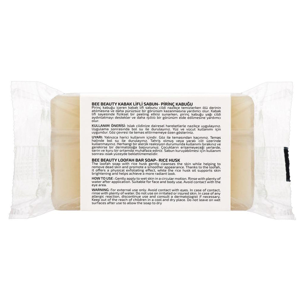 Bee Beauty Rice Bran Loofah Soap for Brightening 100g