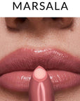 Avon Hydramatic Shine Lipstick with Hydrating Core Marsala