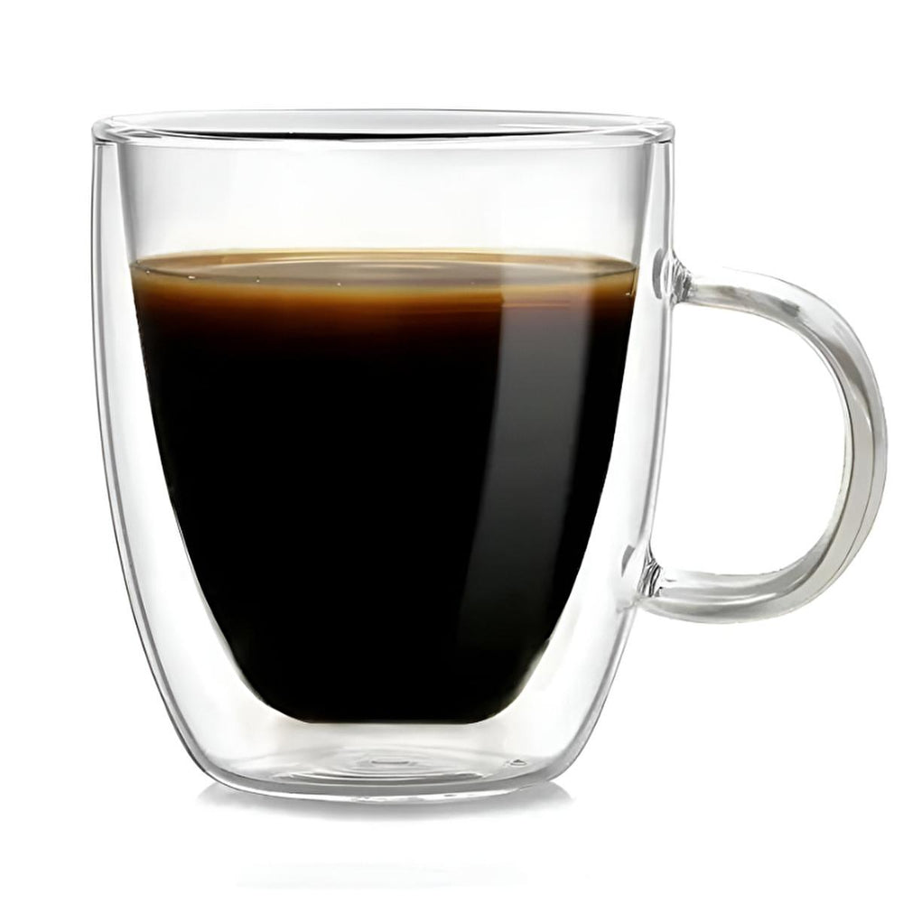 Lia 90 ml Double Walled Glass Cup - Keep Drinks Hot or Cold Longer - Insulated Borosilicate Thermal Coffee & Espresso Cup Lia Double Wall Glass Cup: Keep Drinks Hot/Cold Longer double walled glass cup, insulated glass cup, borosilicate glass cup, heat resistant glass cup, small glass cup, 90 ml glass cup, double layer cup, thermal glass cup, glass cup, insulated cup, thermal cup, coffee cup, espresso cup, tea cup, small glass, double walled cup, heat resistant cup, borosilicate cup, kitchenware, drinkware, 