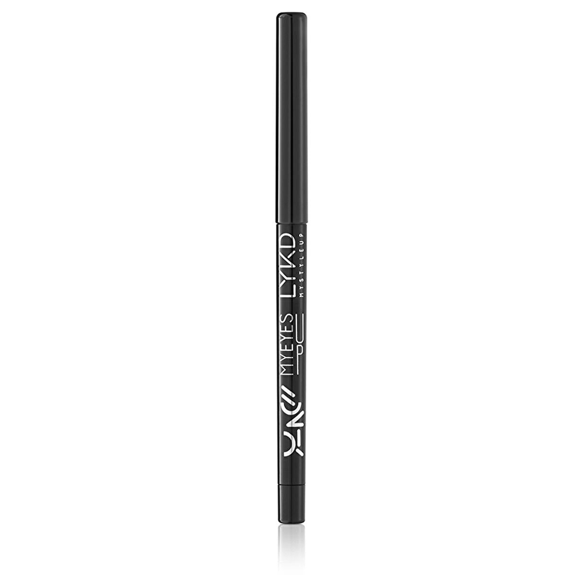 lykd automatic eye pencil black, lykd waterproof eyeliner close-up, lykd eye makeup pencil in use LYKD Automatic Eye Pencil 100 Black - Waterproof Eyeliner for Makeup Enthusiasts & Beauty Professionals LYKD Automatic Eye Pencil 100 Black - Waterproof Formula eyeliner, automatic-eye-pencil, waterproof-makeup, long-lasting-eyeliner, makeup-enthusiasts, beauty-professionals, eye-makeup, lykd-products, cosmetic-tools, ai-generated