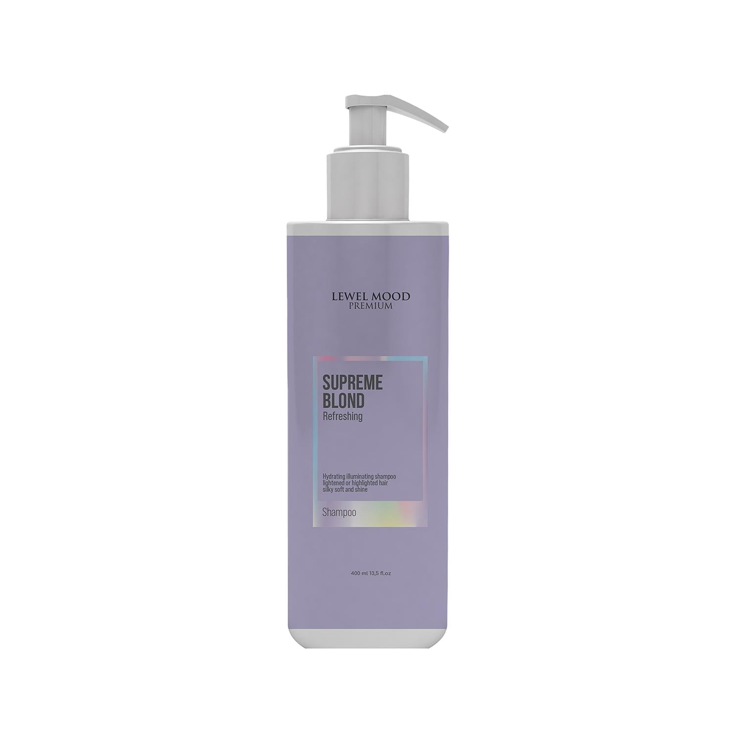 Lewel Mood Premium Supreme Blond Shampoo for Blonde & Light Hair - Nourishing Care for Vibrant Color, 13.53 fl oz Lewel Mood Blond Shampoo - Premium Care for Blonde Hair Lewel Mood Premium Supreme Blond Shampoo, Blonde hair care shampoo, Light-colored hair shampoo, Premium hair care products, Nourishing shampoo for colored hair, Hair care for blonde hair, Premium shampoo, Lewel Mood hair care, Blonde hair nourishment, Hair color protection, Gentle hair care, Moisturizing shampoo