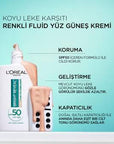 L'Oreal Paris Bright Reveal SPF 50 Tinted Sunscreen: Dark Spot Correcting, Light Coverage, Face Sun Protection L'Oreal Tinted SPF 50 Sunscreen: Dark Spot Corrector, Light Coverage SPF 50 sunscreen, Tinted sunscreen, Dark spot corrector, Light skin sunscreen, Skin tone evening sunscreen, Niacinamide sunscreen, Sun protection for face, Loreal sunscreen, Bright Reveal sunscreen, Sunscreen for hyperpigmentation, sunscreen, sun protection, skin care, face sunscreen, tinted moisturizer, dark spot treatment, even 