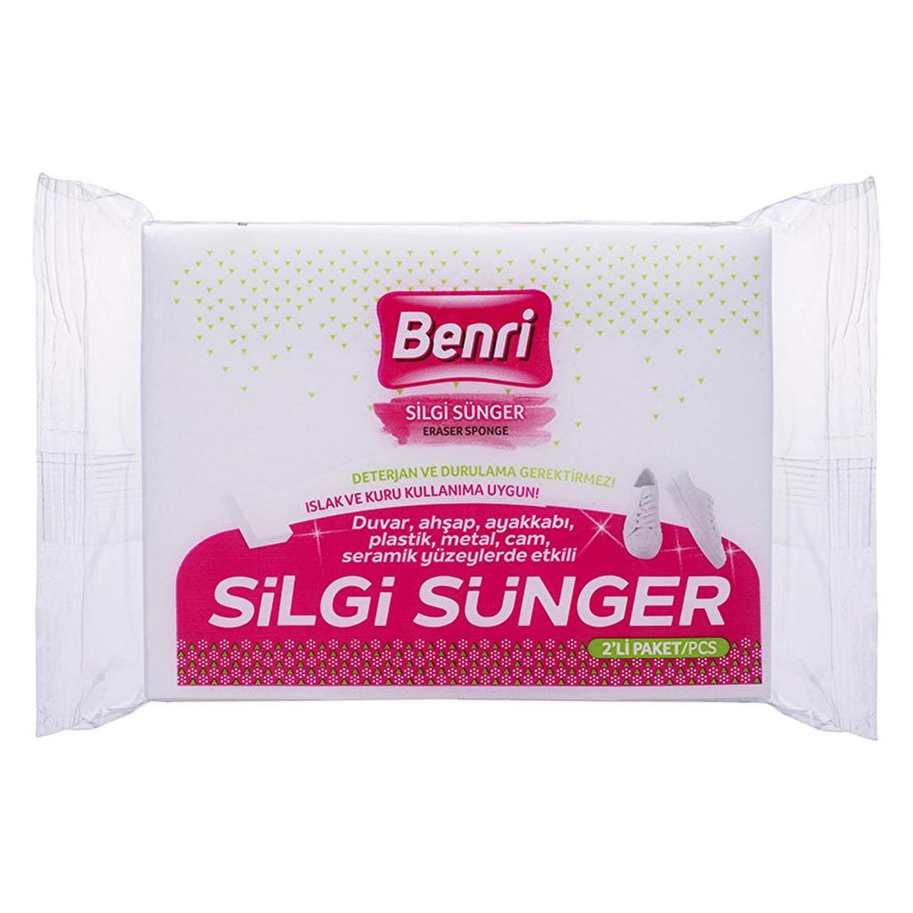 Benri Eraser Sponge Multi-Surface Stain Remover 2-Pack