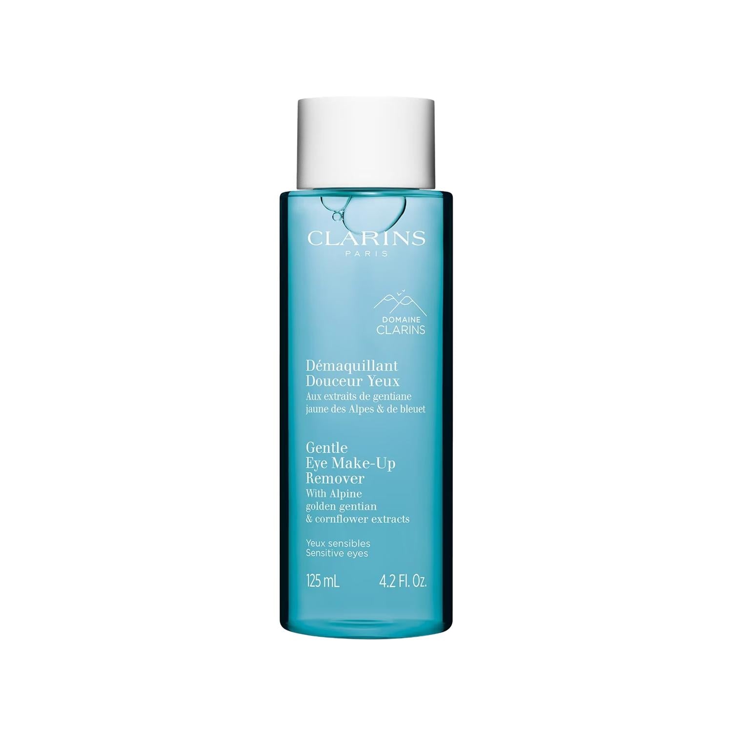 Clarins Gentle Eye Makeup Remover: Effectively Removes Makeup, Soothes Sensitive Eyes - 125ml Non-Irritating Formula Clarins Gentle Eye Makeup Remover - Sensitive Skin Formula Clarins eye makeup remover, gentle eye makeup remover, makeup remover for sensitive eyes, eye makeup cleanser, 125 ml eye makeup remover, non-irritating eye makeup remover, best eye makeup remover, eye makeup removal, sensitive skin, non-irritating, gentle cleanser, makeup cleanser, facial cleanser, skincare, beauty, cosmetics, eye ca