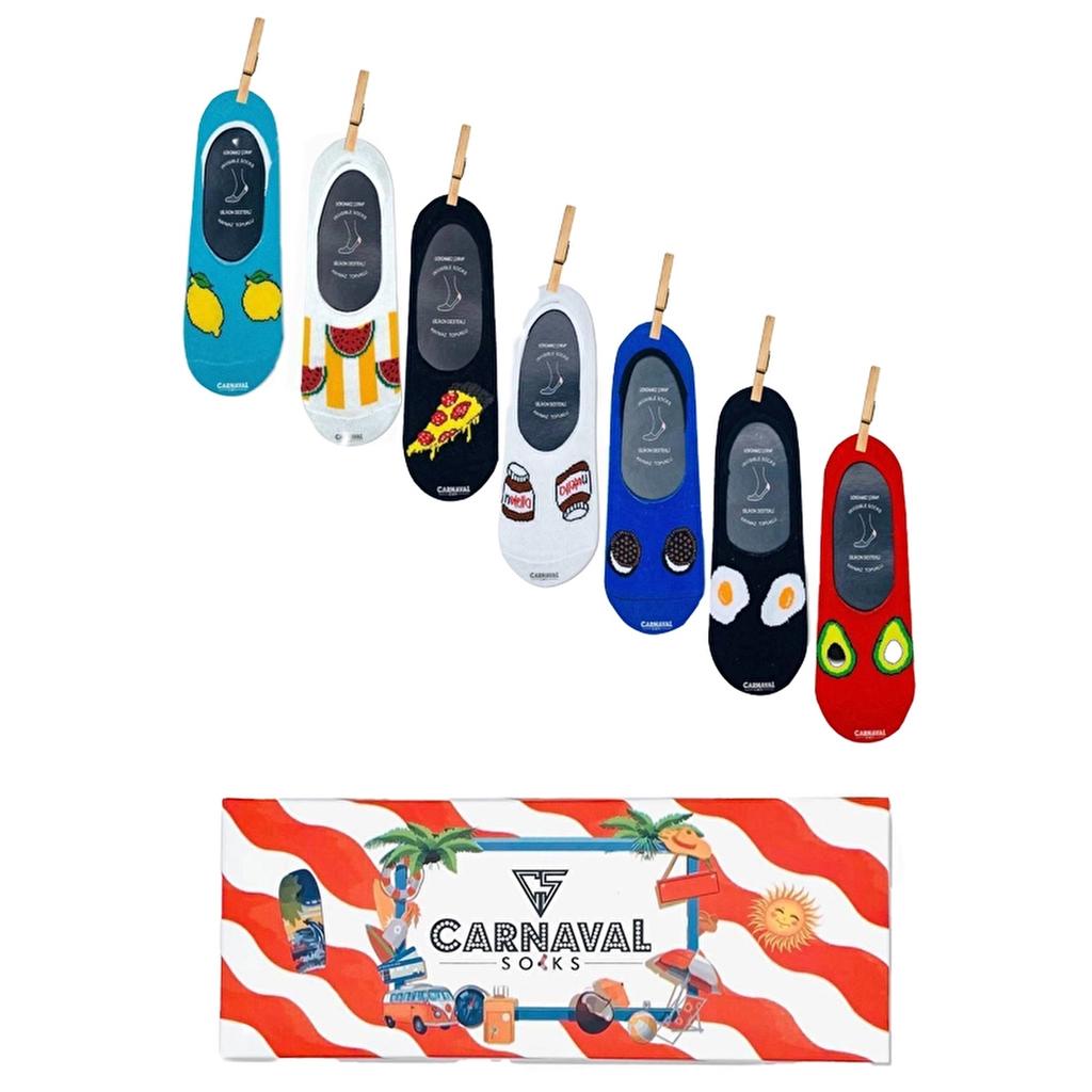 Carnaval Socks 7-Pack Non-Slip No-Show Socks 7 Pairs