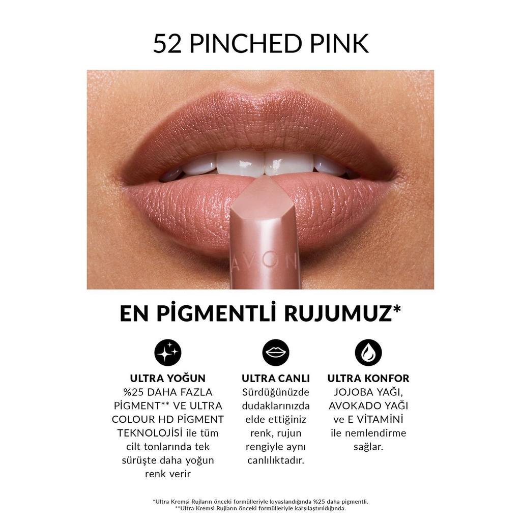 Avon Ultra Creamy Lipstick Pinched Pink Hydrating Lip Color