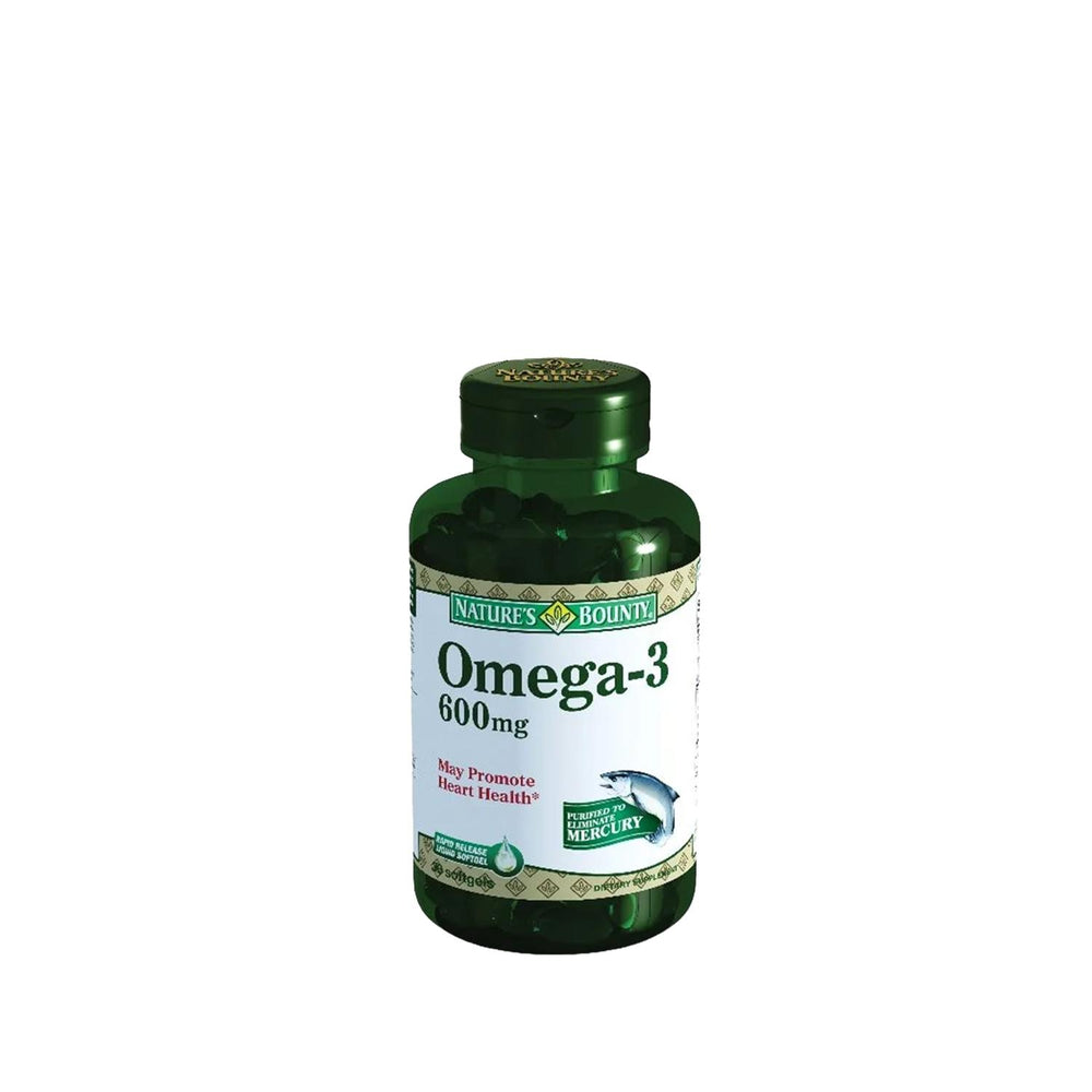 Nature's Bounty Omega-3 Supplement 60mg - 30 Softgel Capsules for Heart Health & Wellness Nature's Bounty Omega-3 60mg - Heart Health Supplement Omega-3 supplement, Nature's Bounty Omega-3, heart health dietary supplement, omega-3 fatty acids, softgel capsules, dietary supplement, cardiovascular health, heart health support, wellness supplement, health-conscious, Nature's Bounty, cardiovascular support, omega-3 benefits