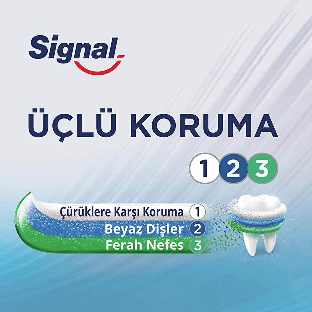 Signal Toothpaste Triple Protection with Fluoride & Calcium - 4.06 fl oz - Fresh Minty Flavor - image 3