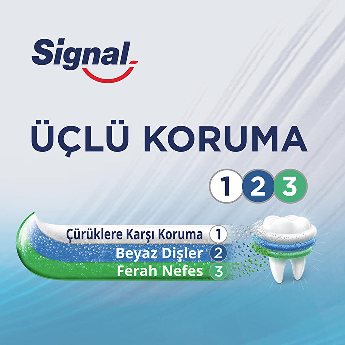 Signal Toothpaste Triple Protection with Fluoride & Calcium - 4.06 fl oz - Fresh Minty Flavor - image 3