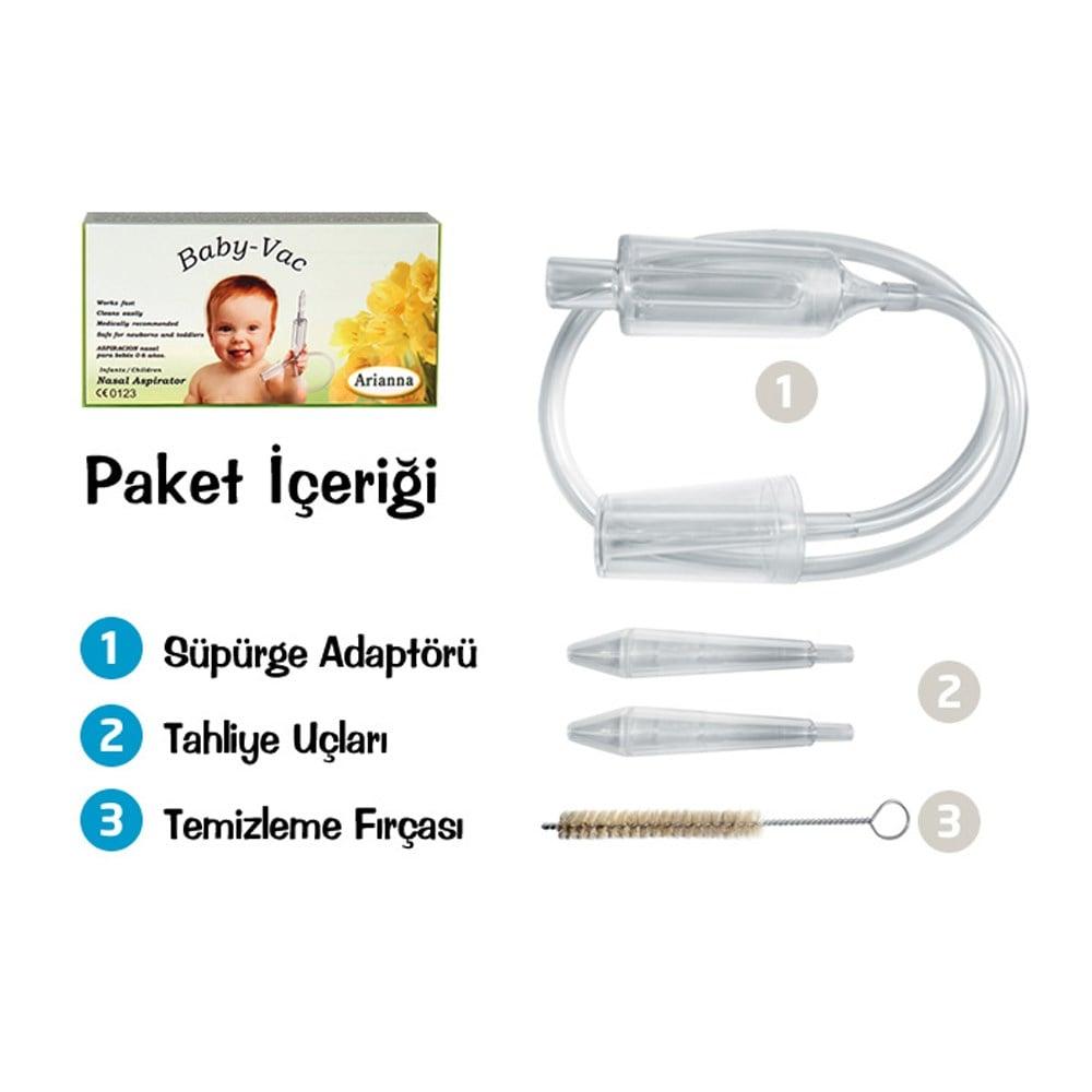 BebeVak Baby-Vac Nasal Aspirator for Newborns - Gentle Relief from Nasal Congestion, Easy to Use, Hygienic Design BebeVak Baby-Vac Nasal Aspirator for Newborns Nasal Aspirator, Baby Nasal Suction, Newborn Nasal Congestion Relief, Baby-Vac, Burun Aspiratörü, Baby Care, Infant Health, Nasal Congestion Solution, Gentle Nasal Cleaning, Hygienic Baby Products