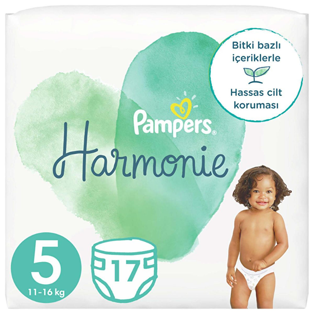 Prima Harmonie Baby Diapers Size 5, 17 Count - Hypoallergenic, Eco-Friendly, Premium Cotton Diapers for Sensitive - view 3