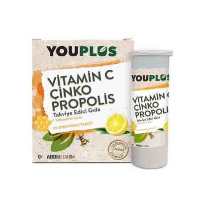 Youplus Vitamin C Effervescent Tablets with Zinc and Propolis - Immune System Support Supplement for Adults - image 3