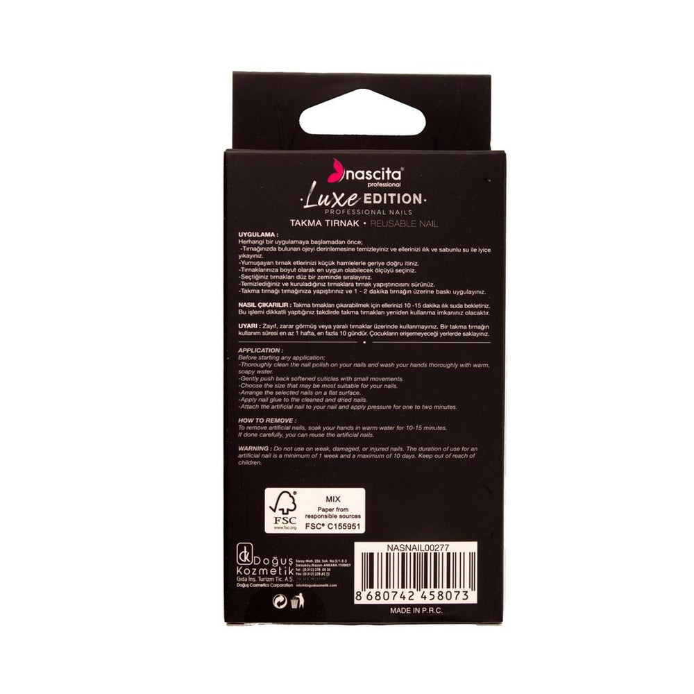 Nascita Luxe Edition Almond Rosewood Press-On Nails 24-Pack