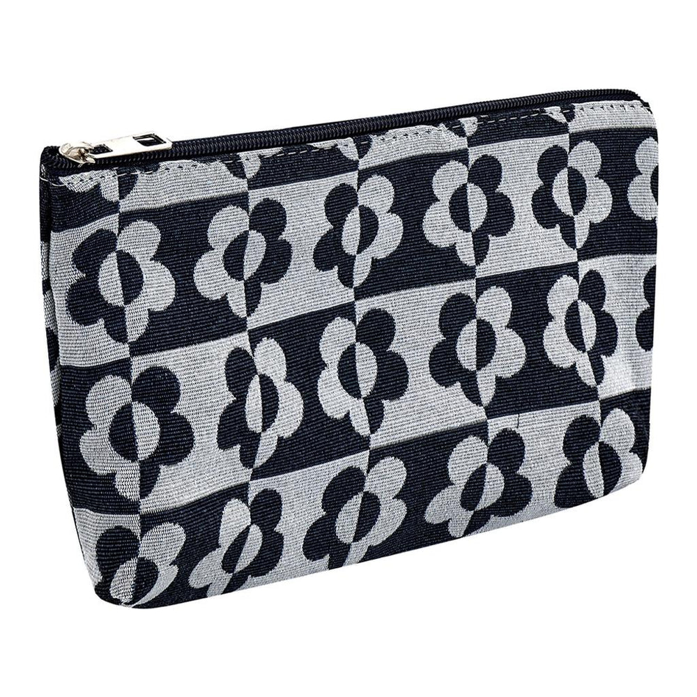 Eklips Black Floral Makeup Bag & Travel Pouch