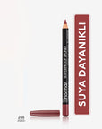 Flormar Waterproof Mat Lip Liner - Rosebush, Long Lasting & High Pigment Density - view 6