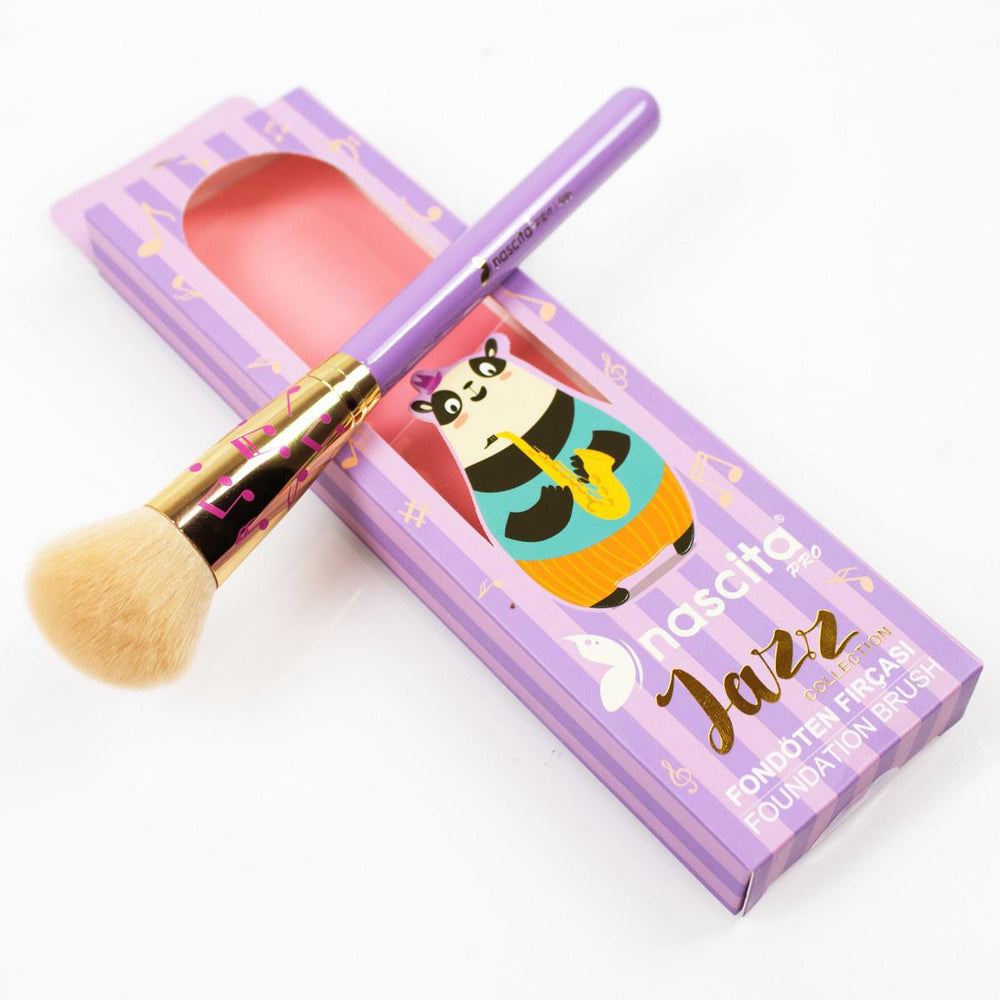 Nascita Jazz Foundation Brush - Liquid Foundation Applicator for Flawless Makeup - High-Quality Cosmetic Brush - Foundation