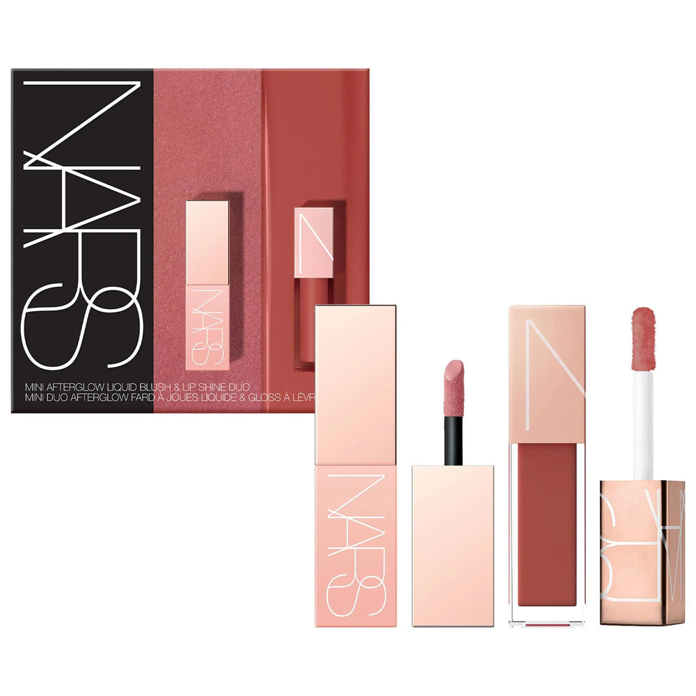 Mini Afterglow Liquid Blush & Lip Shine Duo - Paraben-Free, Hydrating Formula for Natural Glow Mini Afterglow Duo - Hydrating Liquid Blush & Lip Shine liquid blush, lip shine, cosmetic duo, paraben-free, sulfate-free, hydrating formula, clean beauty, mini makeup products, natural glow, radiant look, everyday makeup, travel makeup, sensitive skin, clean beauty products, makeup duo, glow-boosting, subtle makeup, healthy shine