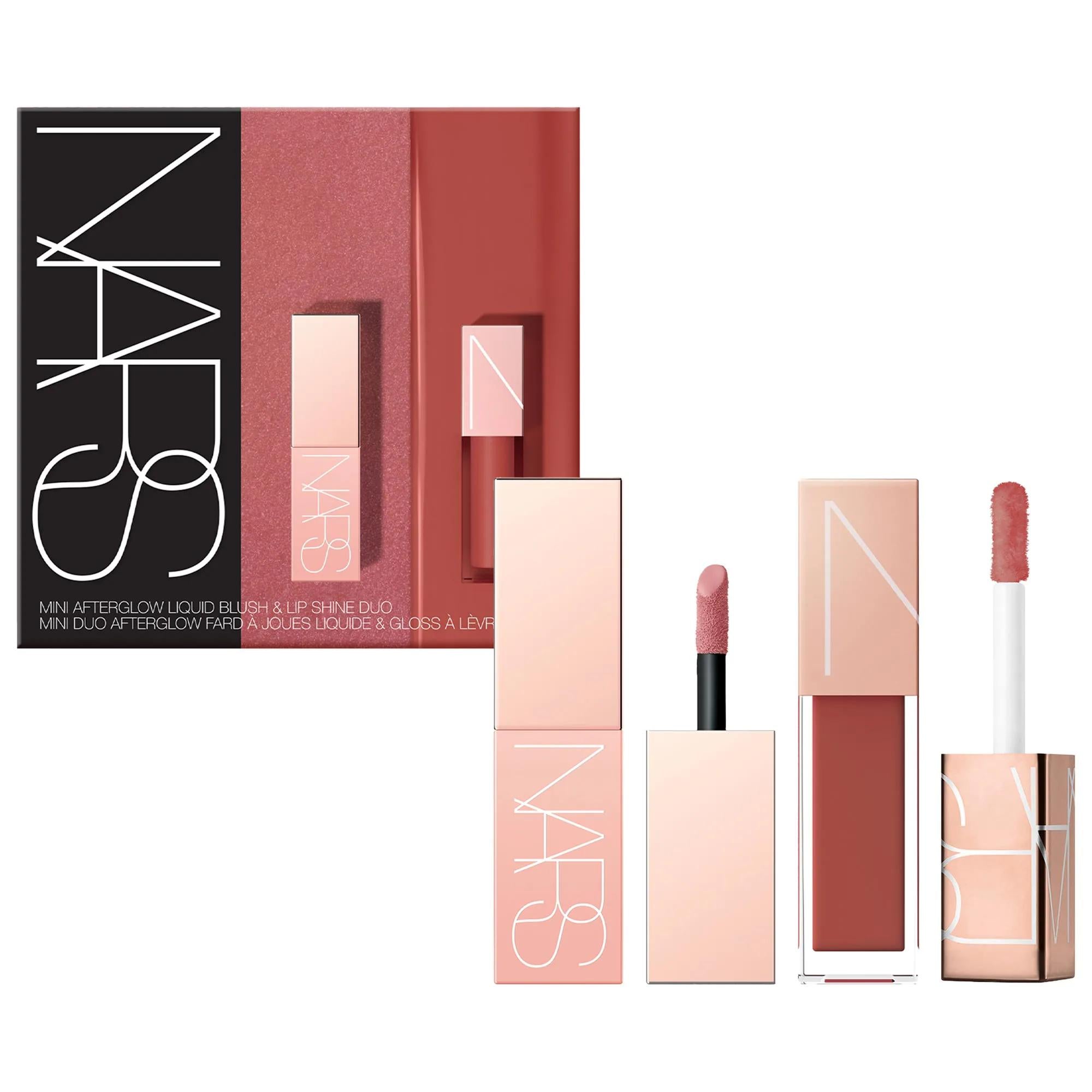 Mini Afterglow Liquid Blush & Lip Shine Duo - Paraben-Free, Hydrating Formula for Natural Glow Mini Afterglow Duo - Hydrating Liquid Blush & Lip Shine liquid blush, lip shine, cosmetic duo, paraben-free, sulfate-free, hydrating formula, clean beauty, mini makeup products, natural glow, radiant look, everyday makeup, travel makeup, sensitive skin, clean beauty products, makeup duo, glow-boosting, subtle makeup, healthy shine