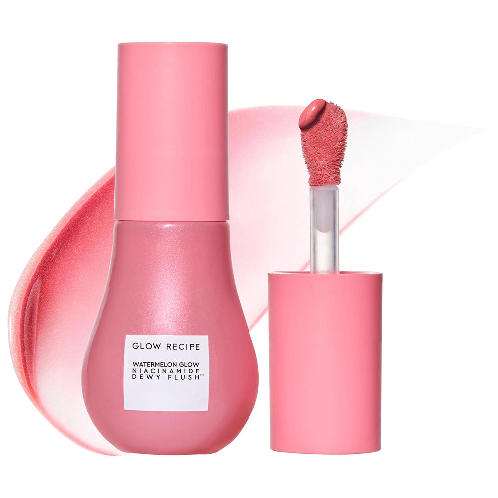 Watermelon Glow Niacinamide Dewy Flush: Brightening Serum Blush - Hydrate, Correct Dark Spots, Vegan & Cruelty-Free Watermelon Glow Serum Blush: Brighten, Hydrate, & Get Dewy Skin serum blush, niacinamide blush, watermelon extract blush, brightening serum blush, hydrating cheek serum, vegan blush, cruelty-free blush, dewy blush, dark spot correcting blush, recyclable blush packaging, blush, cheek makeup, makeup, niacinamide, watermelon extract, centella asiatica, jojoba oil, buildable color, hydrating, vega