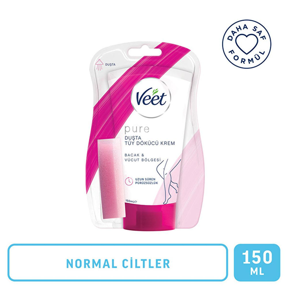 Veet Pure Hair Removal Cream - Ammonia-Free, Quick 4-6 Min Application, Sensitive Skin Friendly - view 3
