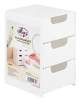 Eklips 3-Piece Clear Makeup Organizer Set