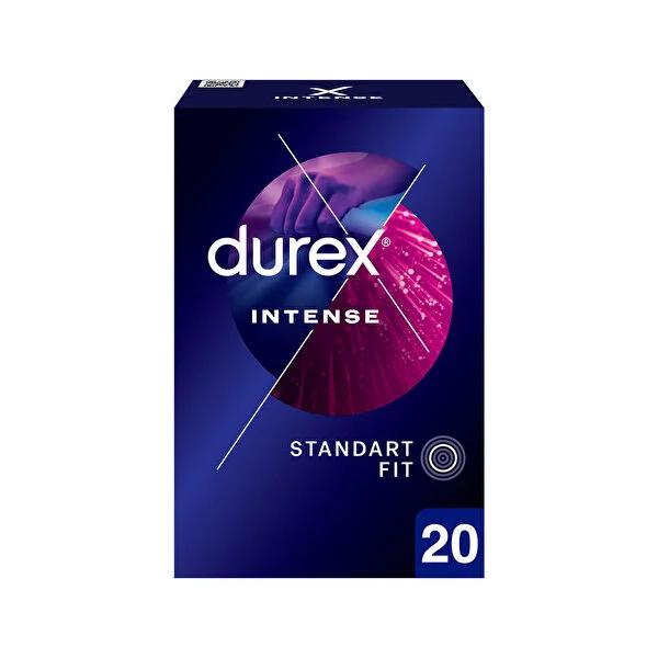 Durex Intense Condoms - 20 Count - Lubricated for Longer Performance Durex Intense Condoms - Enhanced Pleasure & Protection Durex condoms, intense condoms, delay condoms, safe sex products, lubricated condoms, condoms with benzocaine, prolonged intimacy, pleasure enhancement, comfortable fit, adult sexual health, protection during intimacy, contraception, sexual wellness, Durex Intense, benzocaine condoms, lubricant condoms