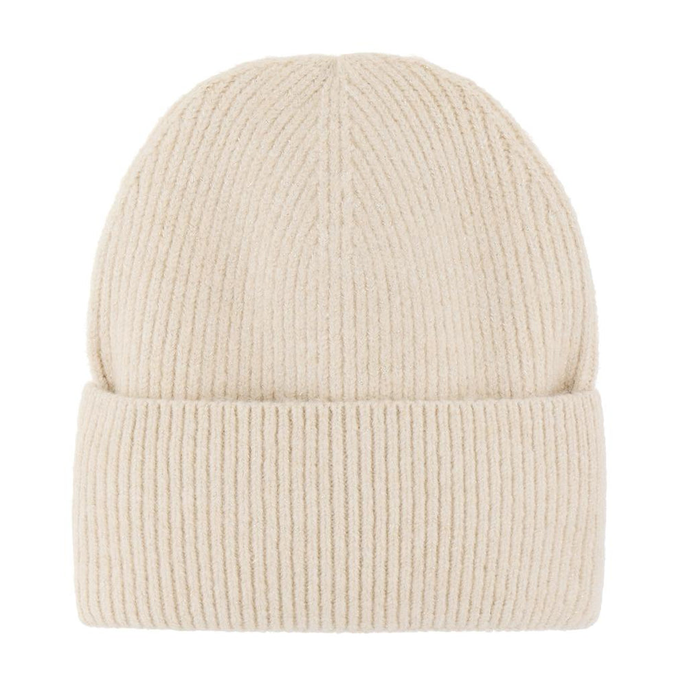 Eklips Glittery Beige Beanie Cozy Knit Hat 1 Piece