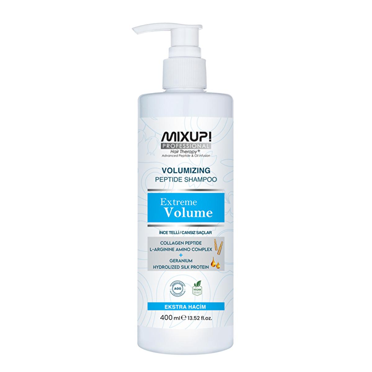 mixup-extreme-volume-peptide-shampoo-400ml, mixup-peptide-shampoo-for-fine-hair Mixup! Extreme Volume Peptide Shampoo - Boost Volume & Shine for Fine Hair | 400 ml Mixup! Extreme Volume Peptide Shampoo - 400ml mixup, peptide-shampoo, fine-hair-care, volume-boosting, shampoo, hair-care, extreme-volume, shine-enhancing, hair-products, ai-generated