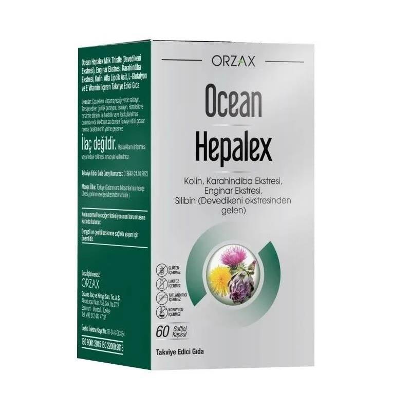 Ocean Hepalex: Advanced Liver Support & Detox - Milk Thistle, Artichoke, Dandelion, Choline, Antioxidant Supplement - 60 Softgels - image 3