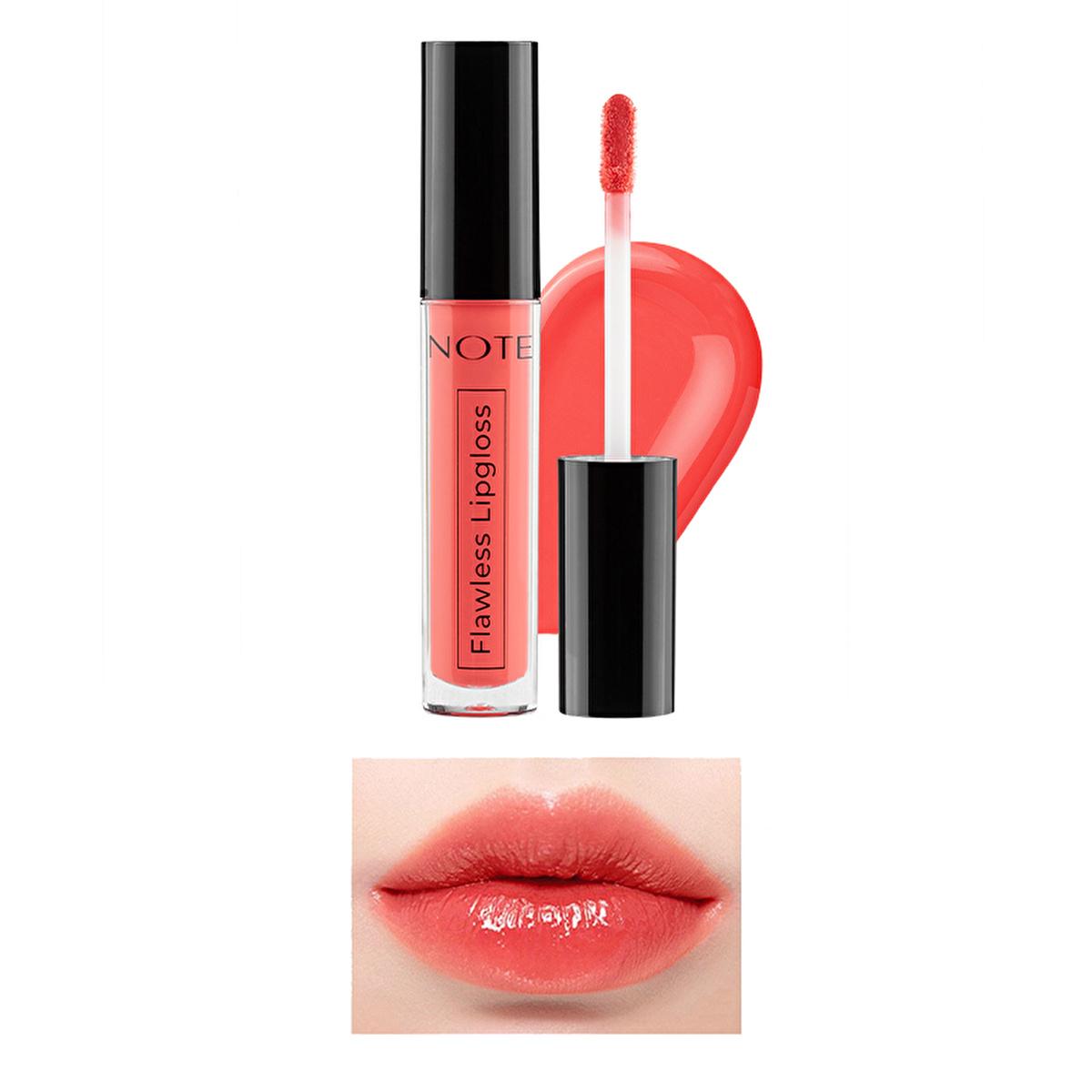 Note Flawless Lipgloss 06 - High Pigment, Non-Sticky, Precise Application Lip Gloss Note Flawless Lipgloss 06 - Vibrant, Non-Sticky Lip Gloss lip gloss, high pigment lip gloss, non-sticky lip gloss, precise lip gloss application, lightweight lip gloss, cosmetic, beauty, makeup, lip care, vibrant lip color, comfortable lip gloss, Note Flawless Lipgloss 06