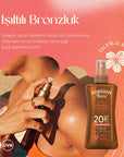 Hawaiian Tropic Glowing Protection SPF20 Sunscreen Oil: Tan & Moisturize with UVA/UVB Protection Hawaiian Tropic SPF20 Sunscreen Oil: Tan & Protect sunscreen oil, SPF20 sunscreen, Hawaiian Tropic sunscreen, vegan sunscreen, bronzing sunscreen oil, water resistant sunscreen, sun protection oil, UVA UVB protection sunscreen, sun protection, tanning oil, tanning, coconut oil, aloe vera, tropical flower extracts, moisturizing sunscreen, non-greasy sunscreen, water resistant, vegan, recycled packaging, eco-frien