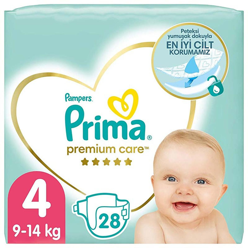 Prima Premium Care Baby Diapers, Size 4, 28 Count - Soft, Leakproof, and Dermatologically Tested Diapers for - view 8